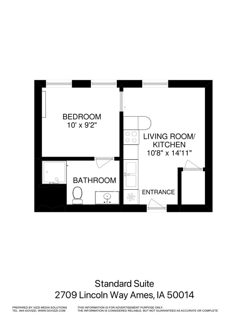 Ames Apartment: 2709 Lincoln Way