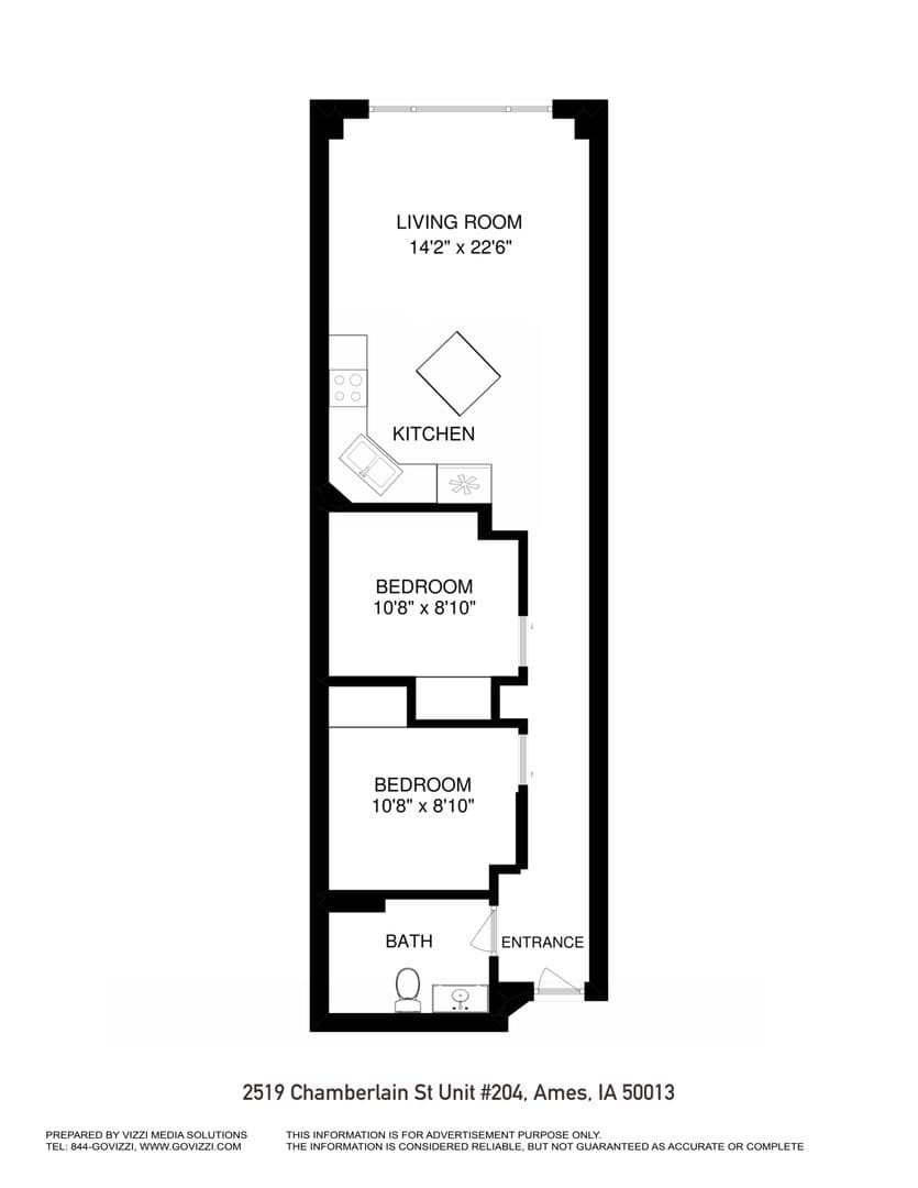 Ames Apartment: 2519 Chamberlain St.