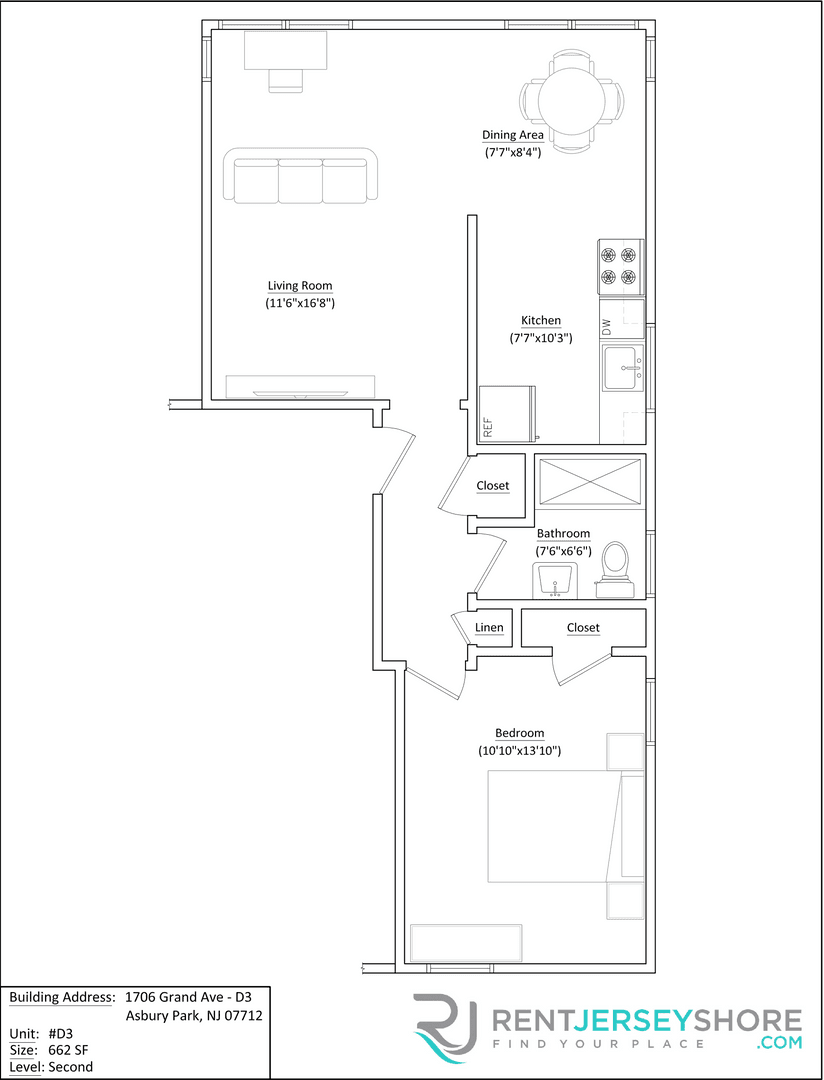 Asbury Park Apartment: 406 Deal Lake Dr