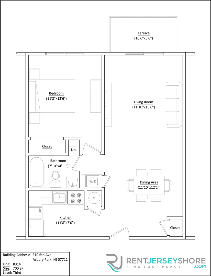 Asbury Park Apartment: 310 6th Ave