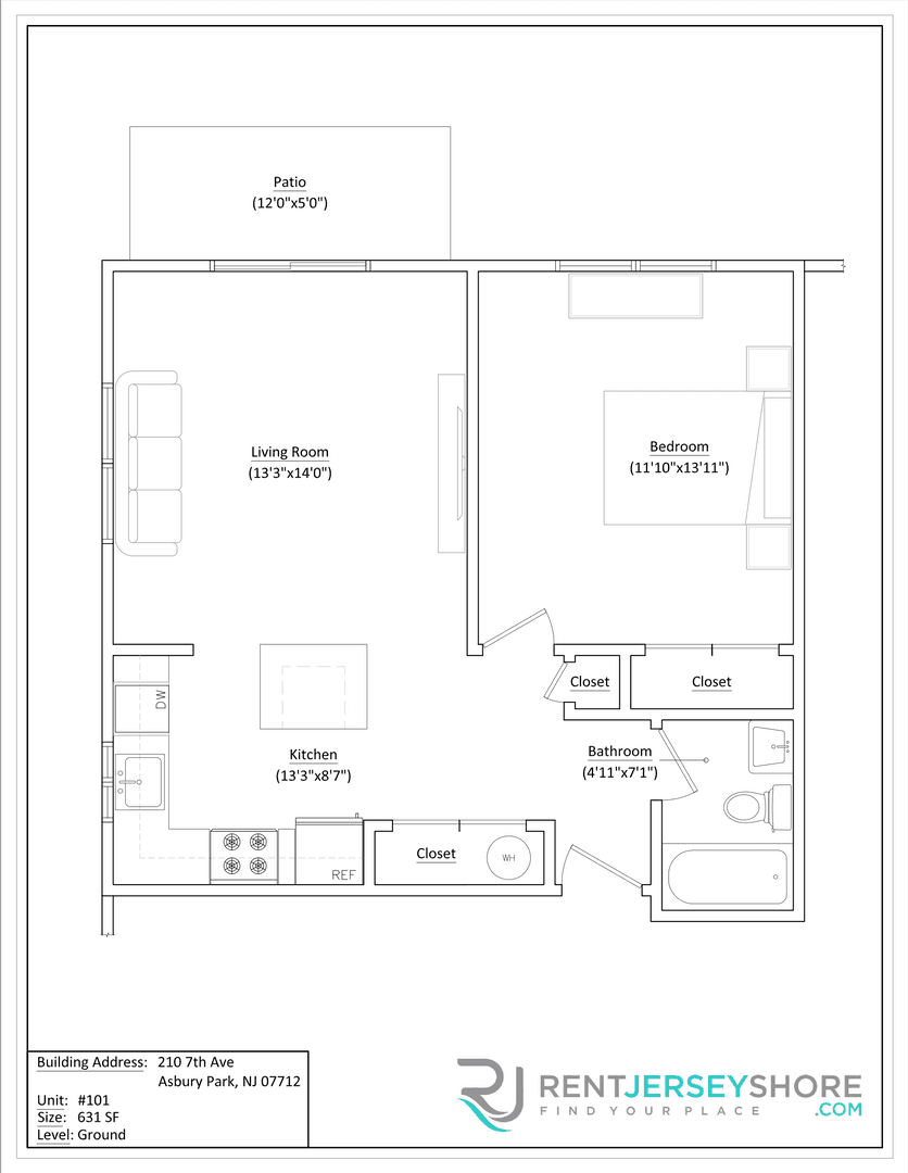 Asbury Park Apartment: 210 7th Ave