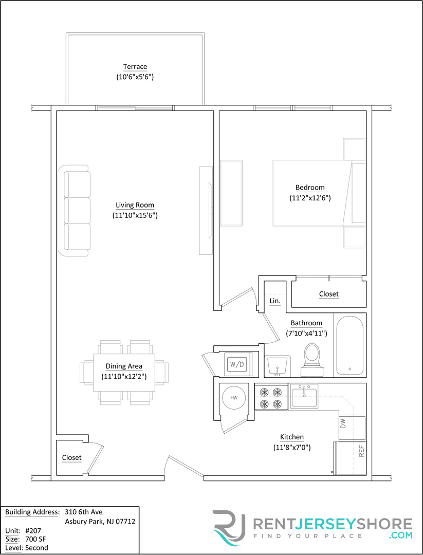 Asbury Park Apartment: 310 6th Ave