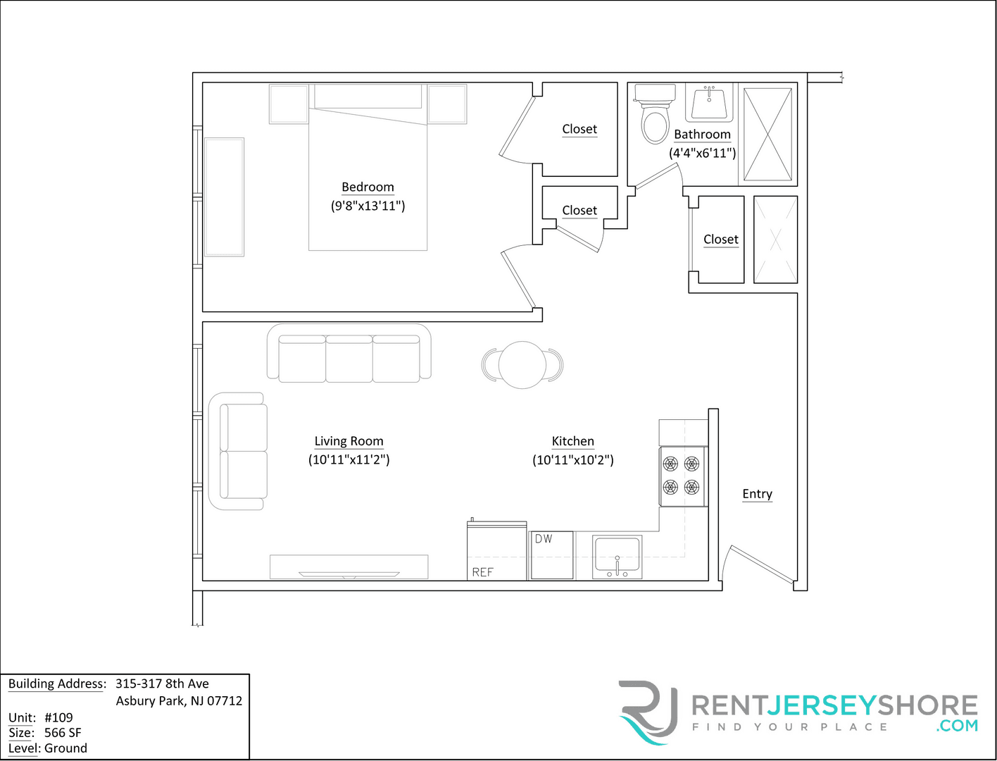 Asbury Park Apartment: 8th Ave