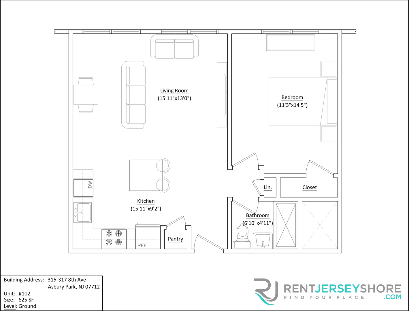 Asbury Park Apartment: 8th Ave