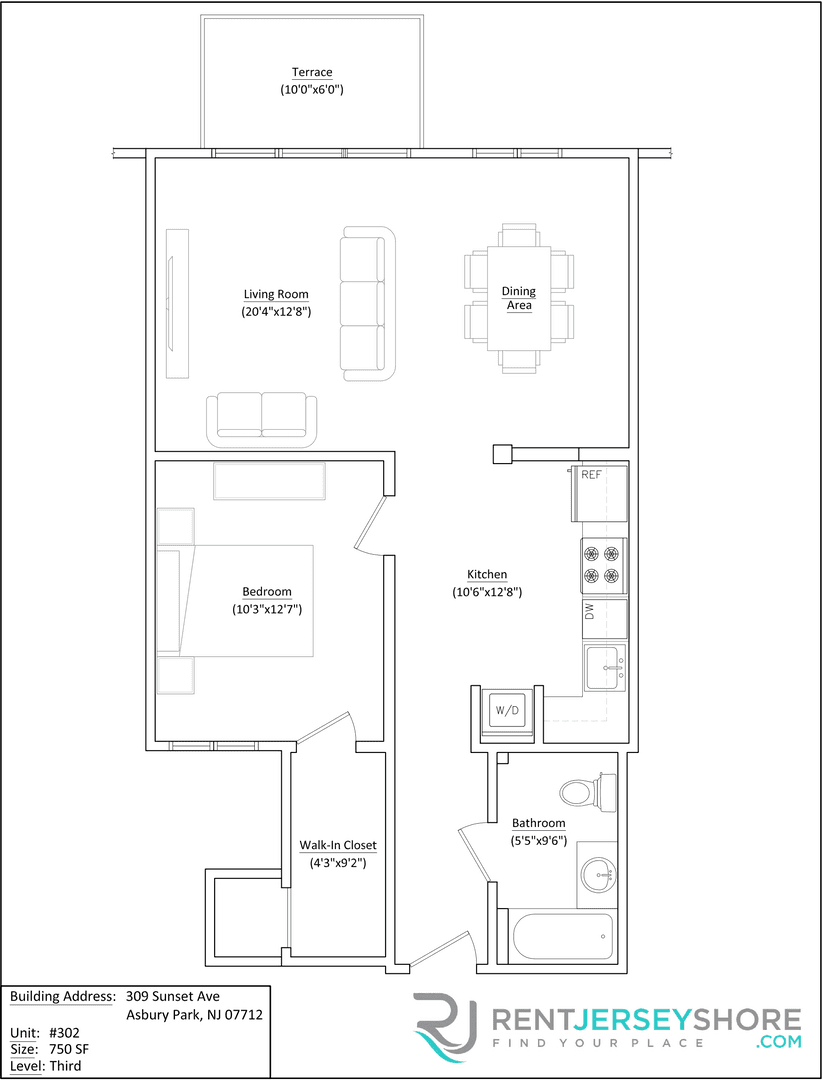 Asbury Park Apartment: 309 Sunset Ave