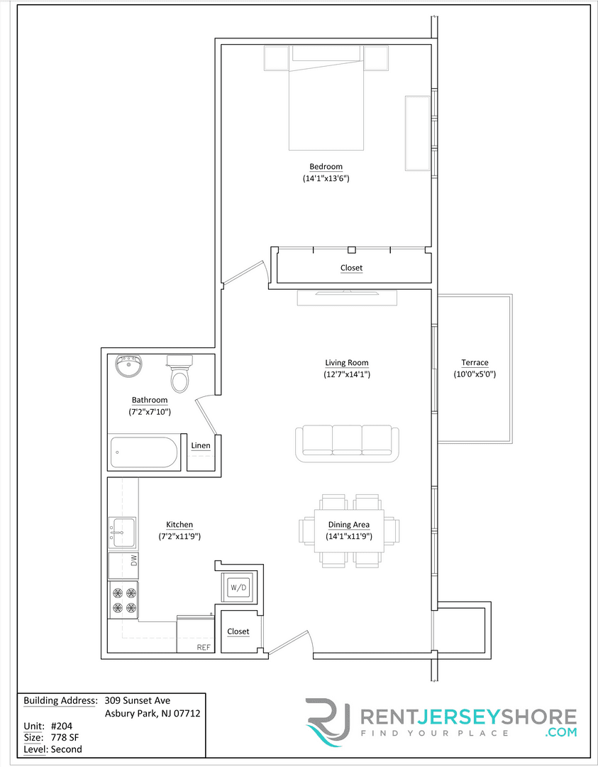 Asbury Park Apartment: 309 Sunset Ave