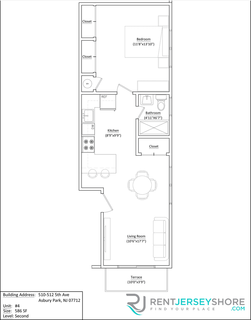 Asbury Park Apartment: 510 5th Ave