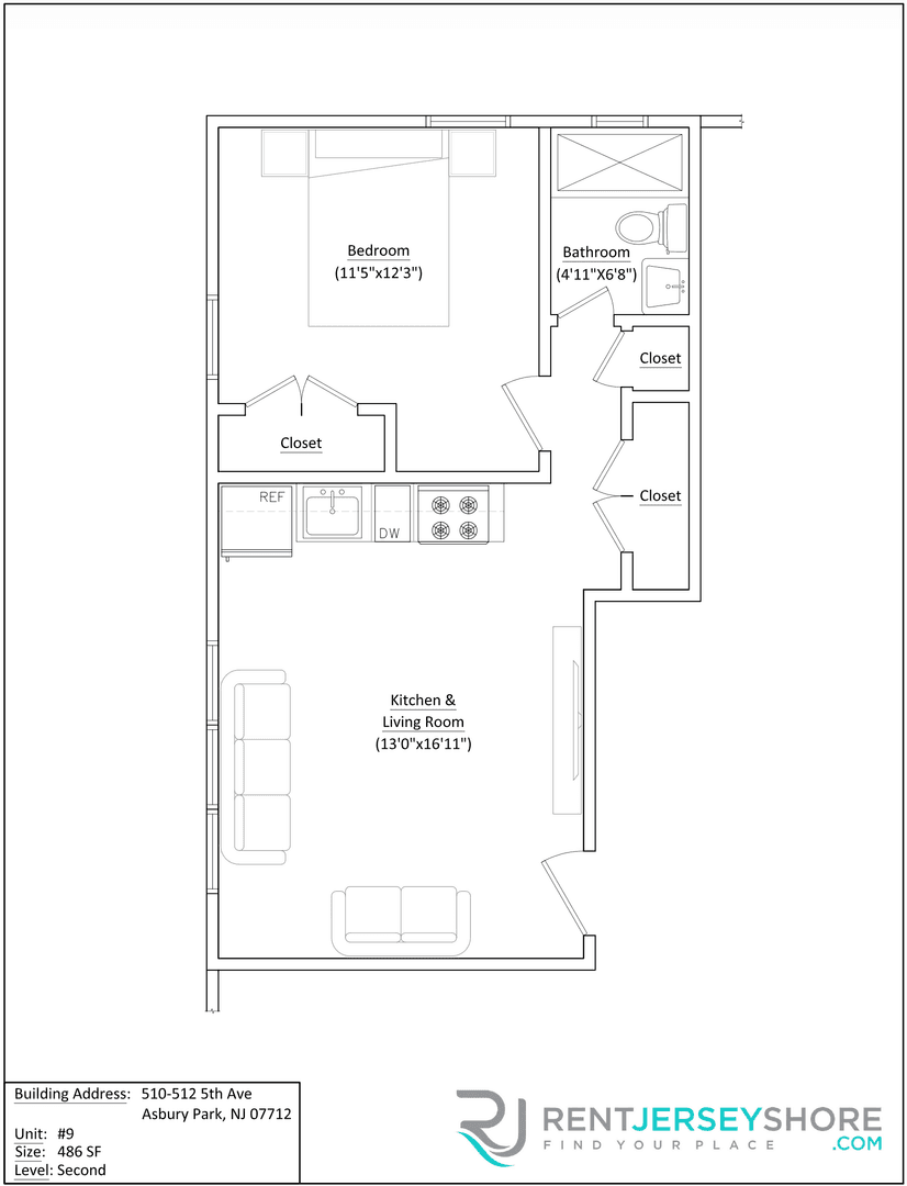 Asbury Park Apartment: 510 5th Ave