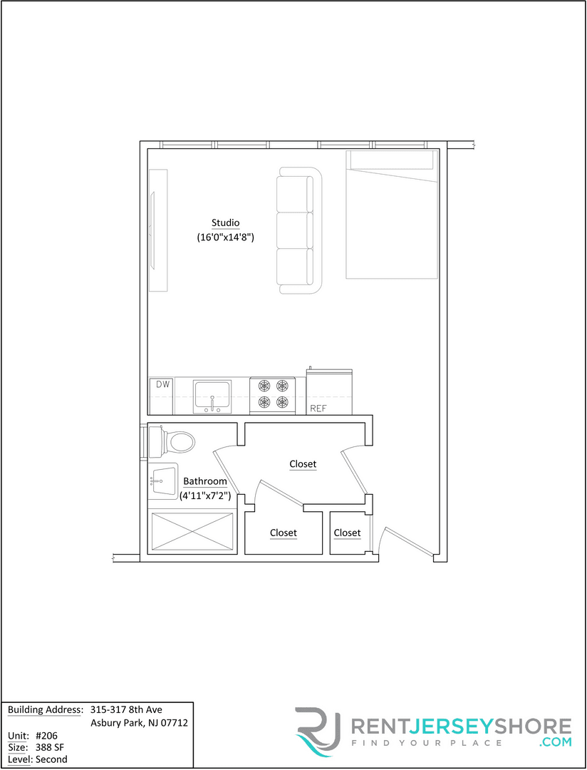Asbury Park Apartment: 8th Ave