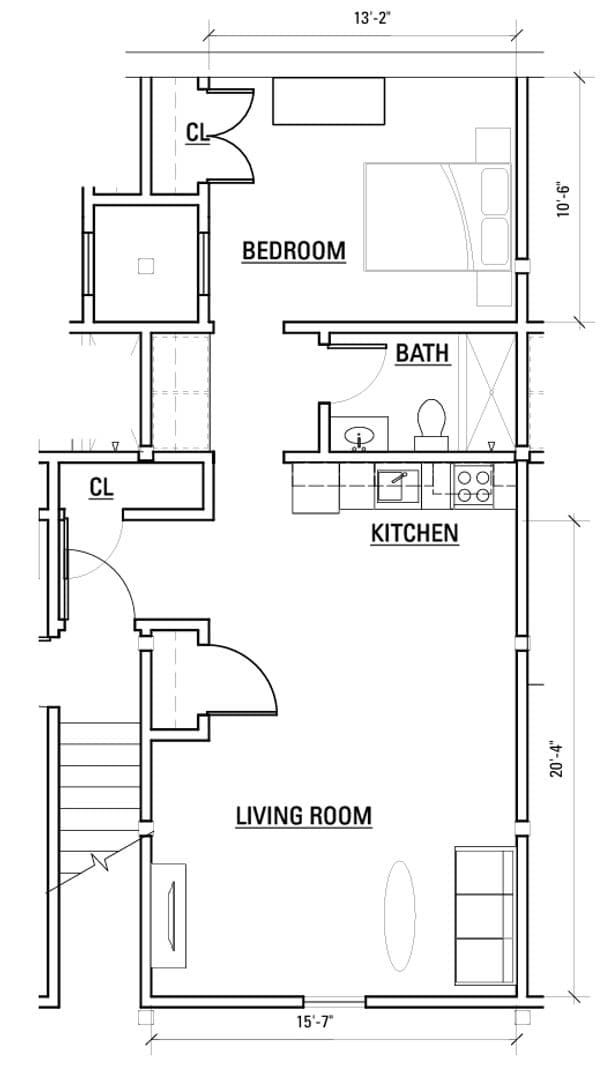 Petersburg Apartment: 219 E Bank St - Apt 214