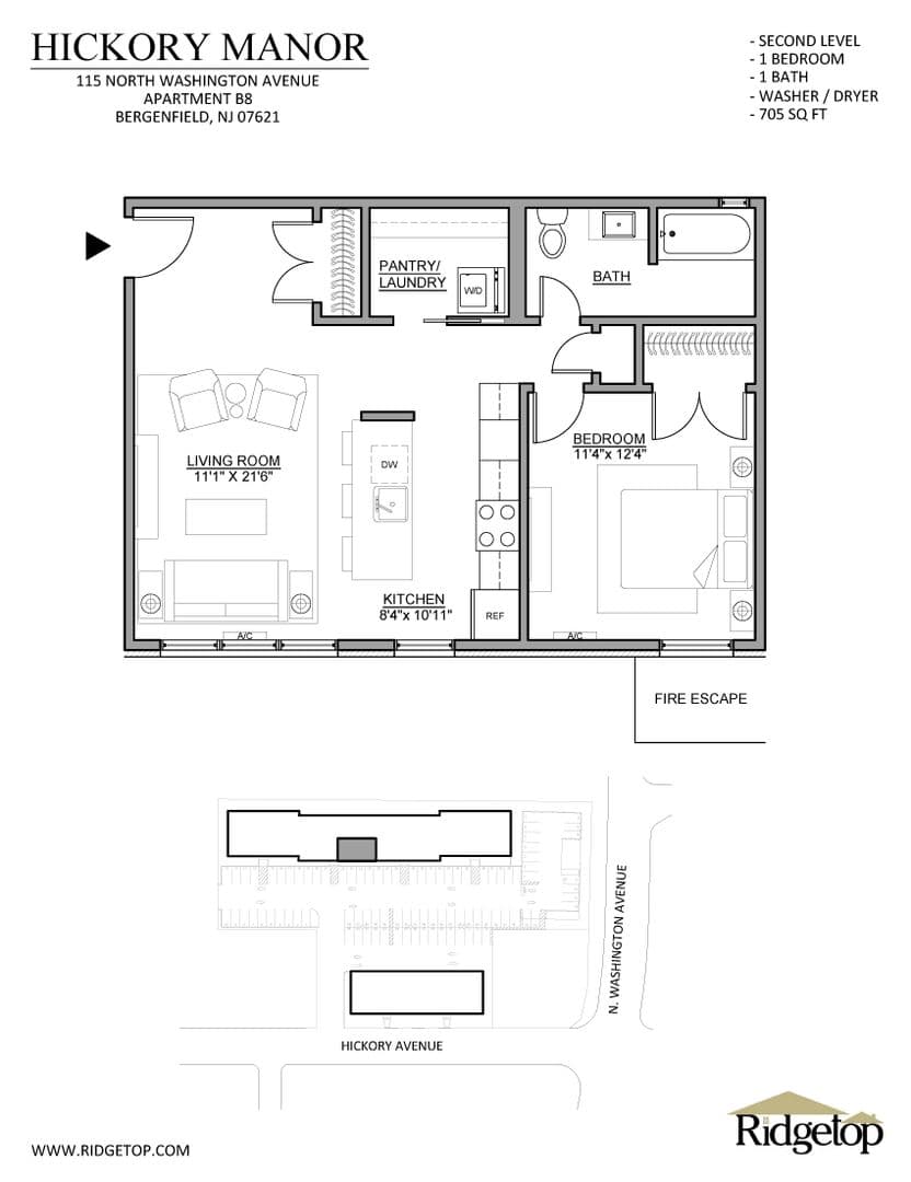 Bergenfield Apartment: 16 Hickory Avenue