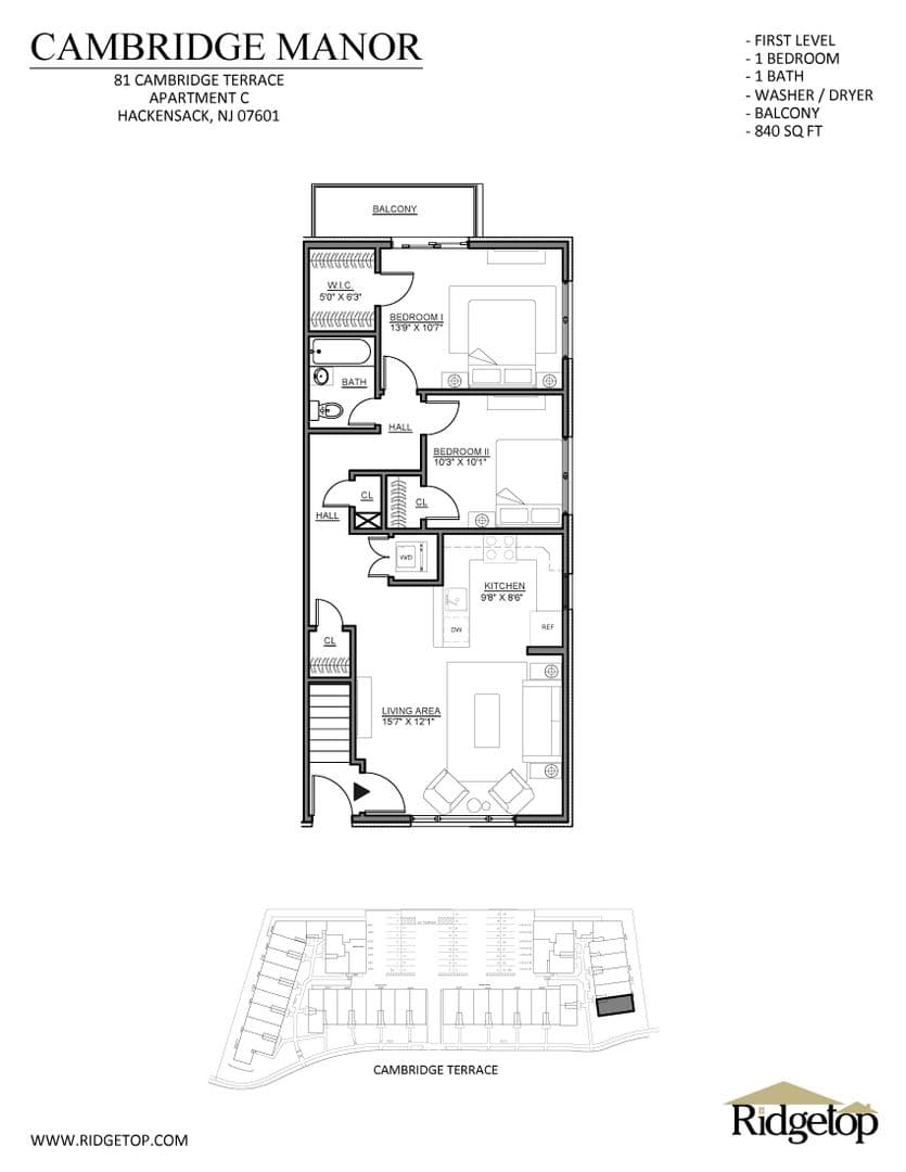 Hackensack Apartment: 29 - 81 Cambridge Terrace