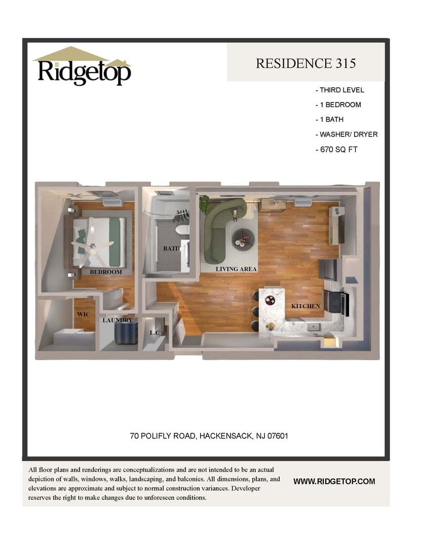 Hackensack Apartment: 70 Polifly Road