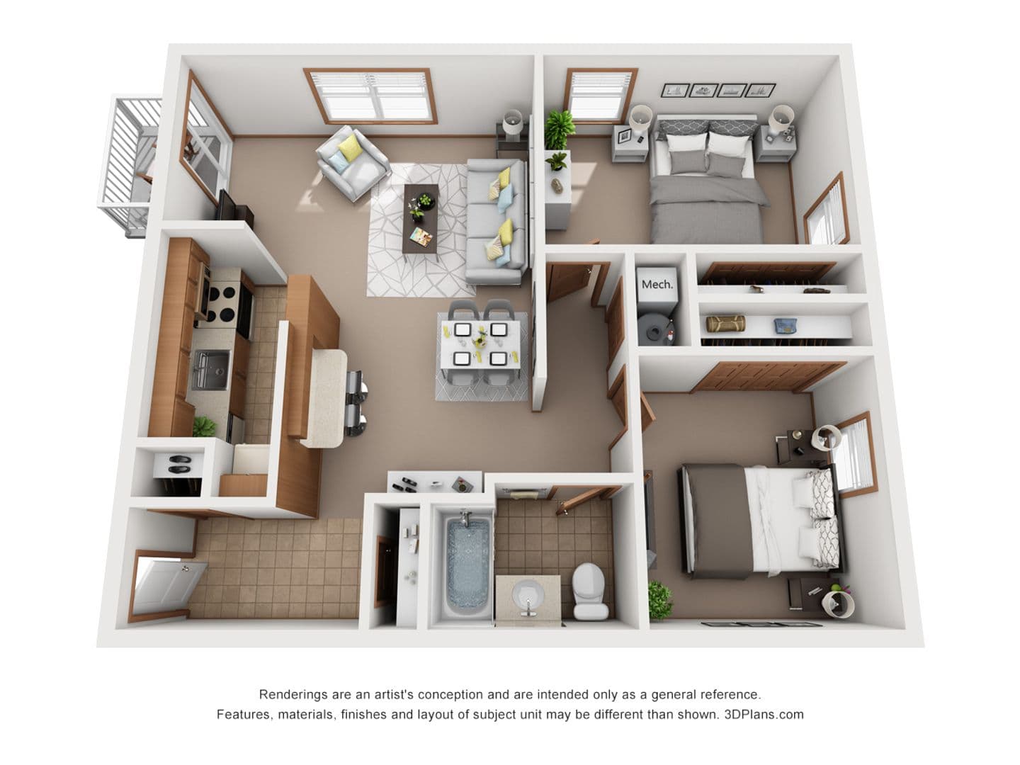 Erie Apartment: 4711 Springview Dr. #102