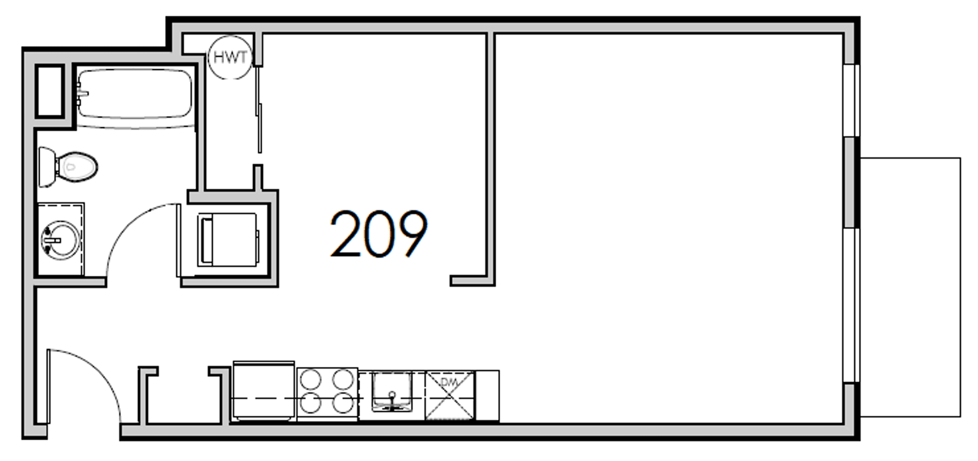 Portland Apartment: 8417 SW 24th Ave