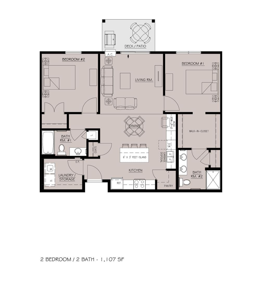 Dickinson Apartment: 1465 Roughrider Blvd