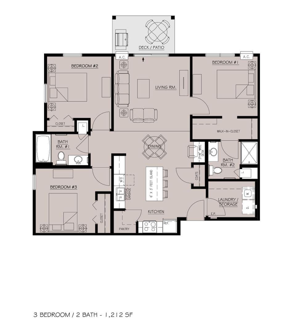 Dickinson Apartment: 1465 Roughrider Blvd