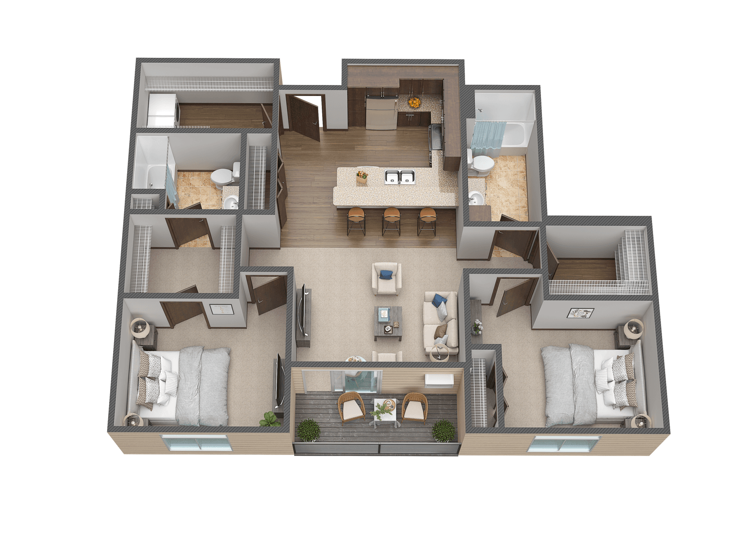 Fargo Apartment: 4400/ 4420 Calico Dr S