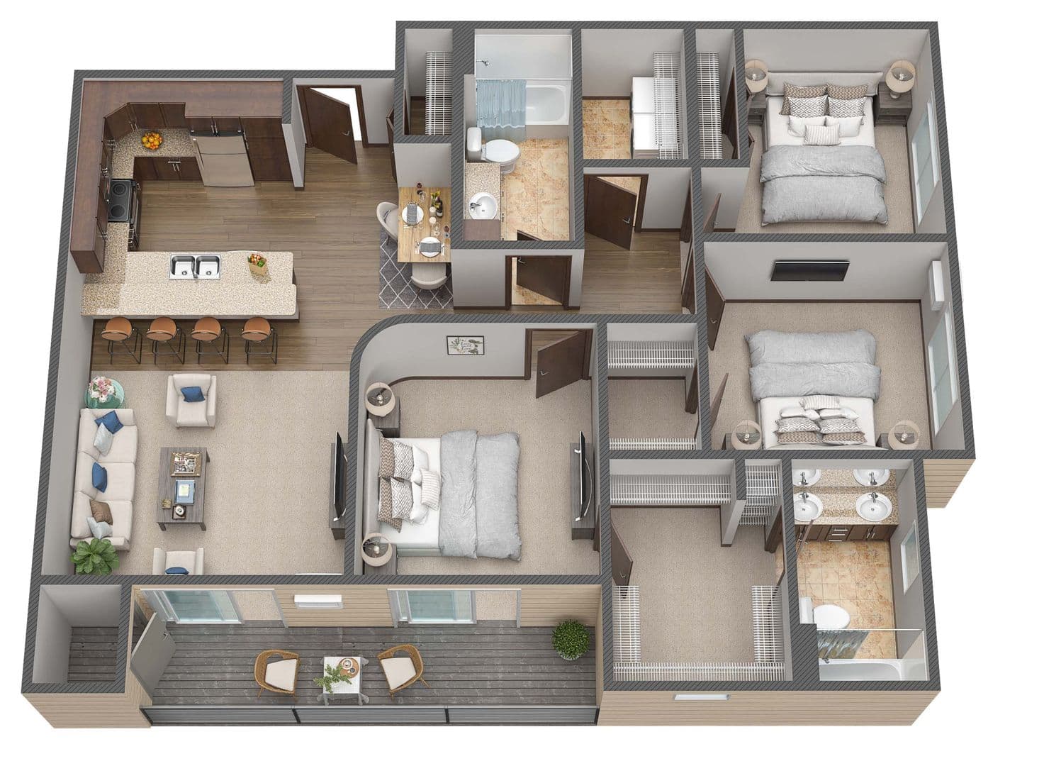 Fargo Apartment: 4400/ 4420 Calico Dr S