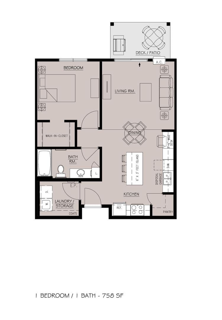 Dickinson Apartment: 1465 Roughrider Blvd
