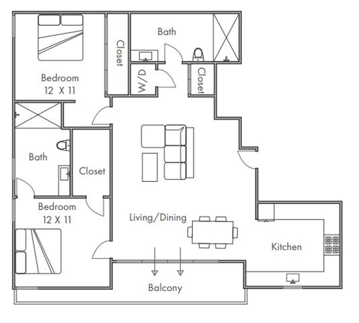 Palms Apartment: 3672 Jasmine Ave