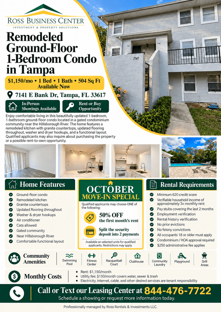Tampa Condo: 7141 E Bank Dr