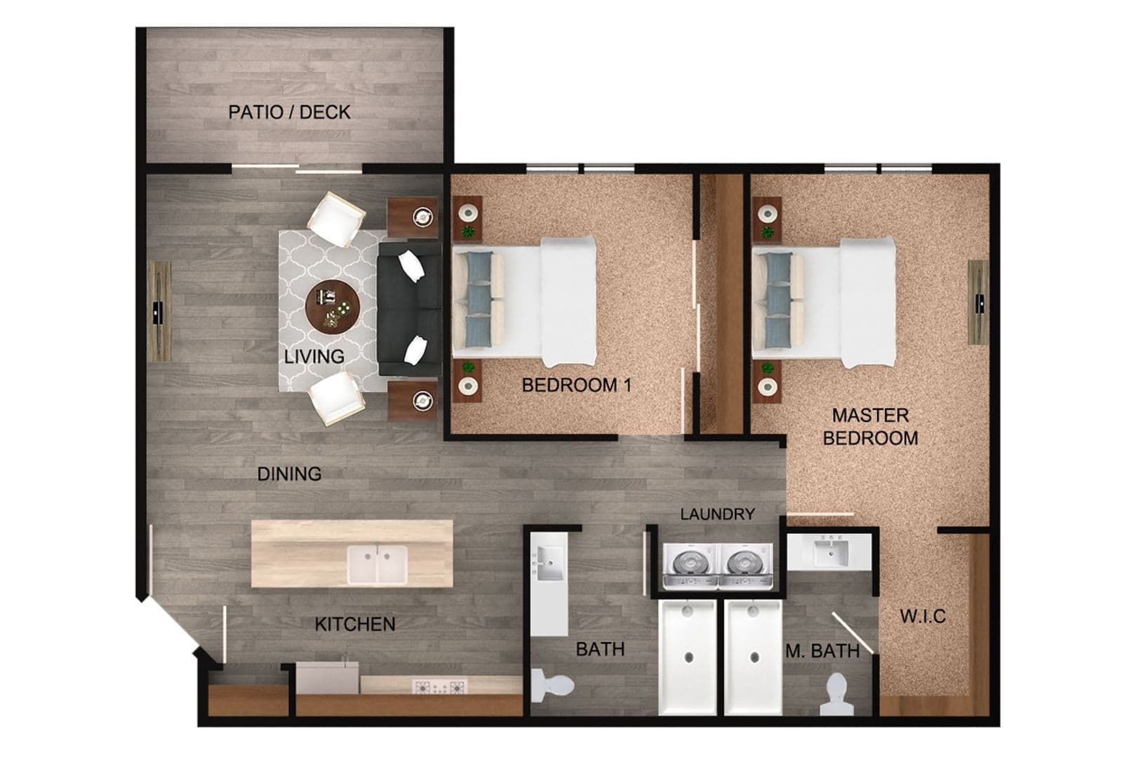 Onalaska Apartment: 9522 & 9530 E 16 Frontage Rd.