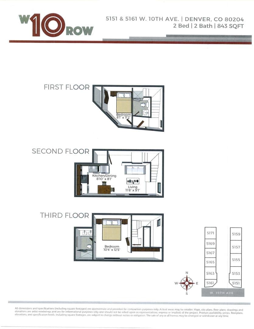 Denver Townhome: 5151 W 10th Avenue