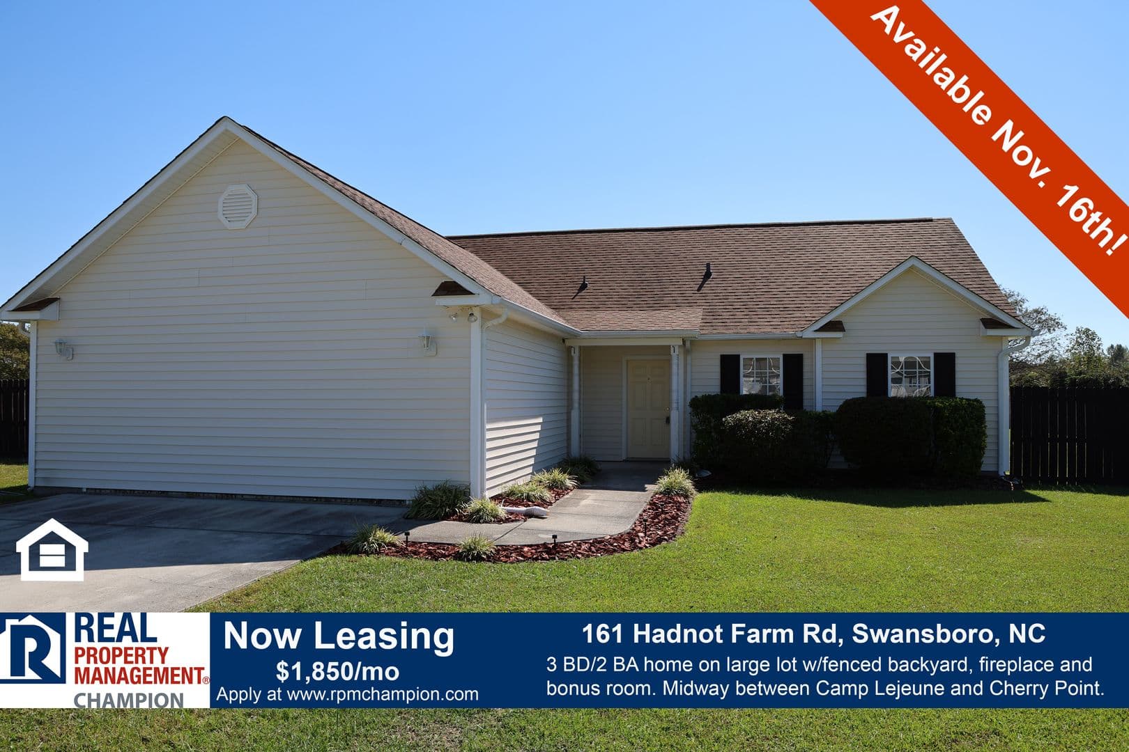 Swansboro House: 161 Hadnot Farm Rd,