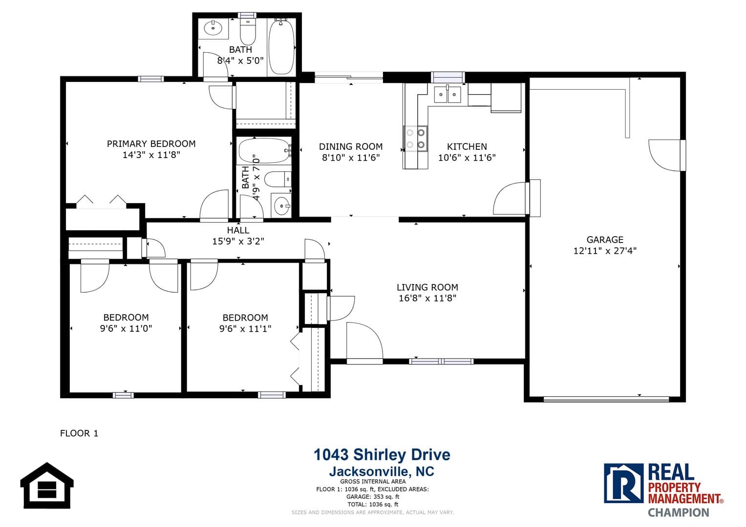 Jacksonville House: 1043 Shirley Drive
