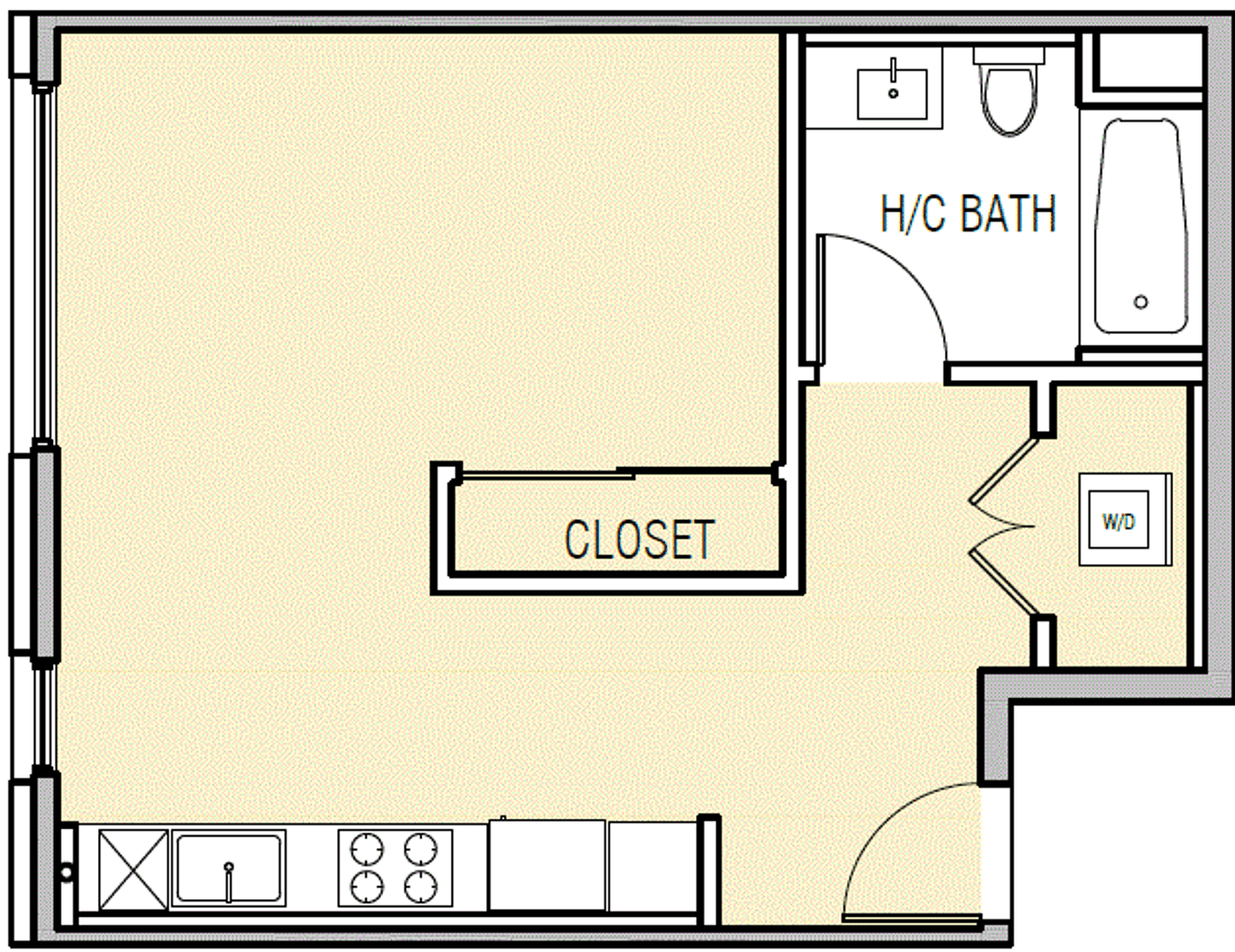Los Angeles Apartment: 750 S Kingsley Drive