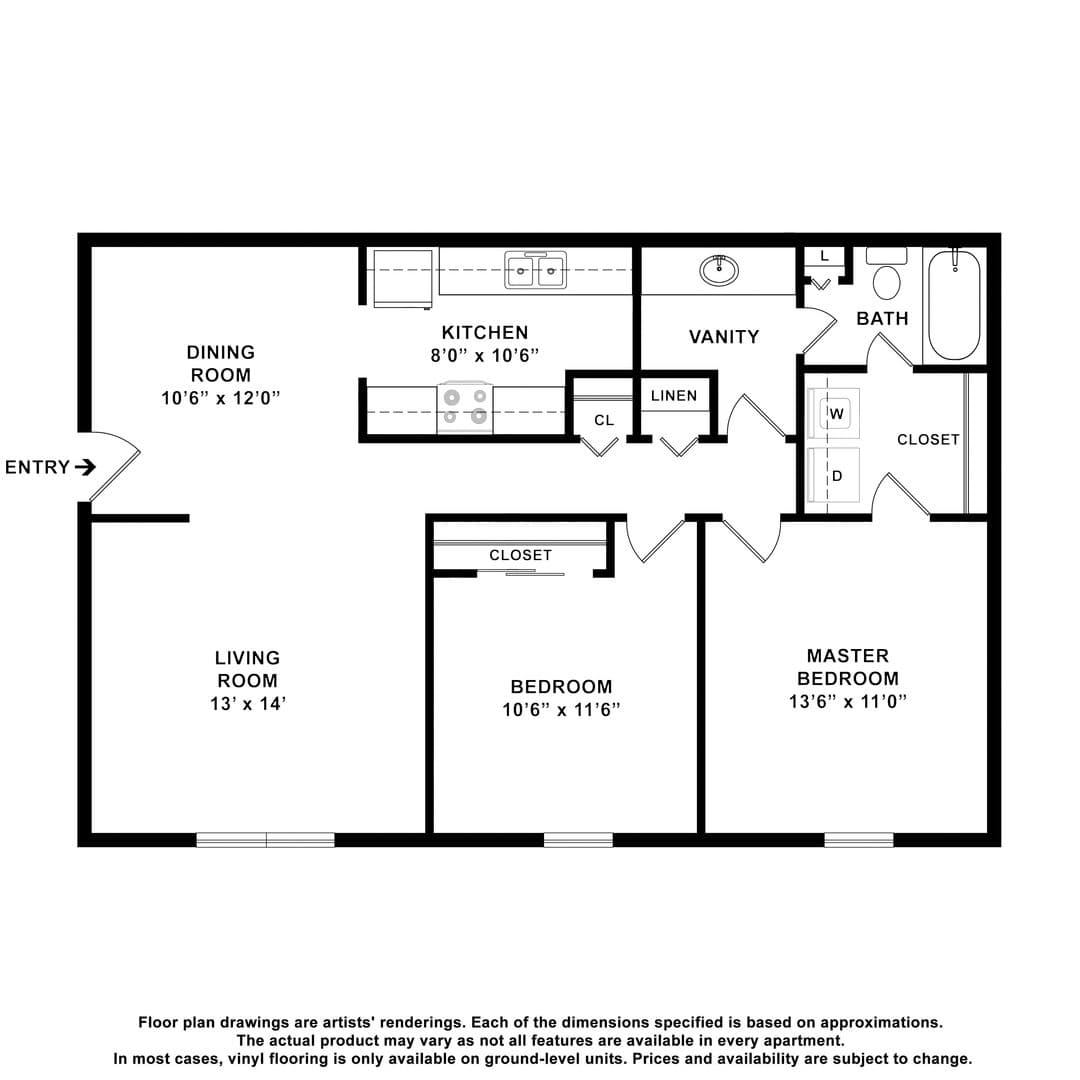 Madison Apartment: 1598 Crestview Dr.