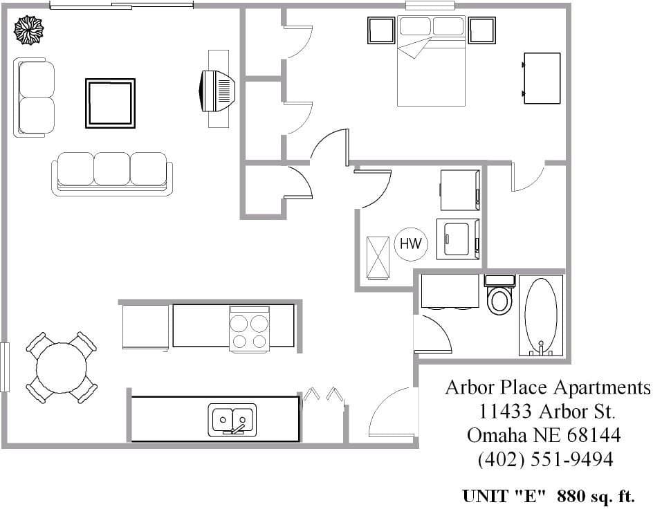 OMAHA Apartment: ARBOR PLACE