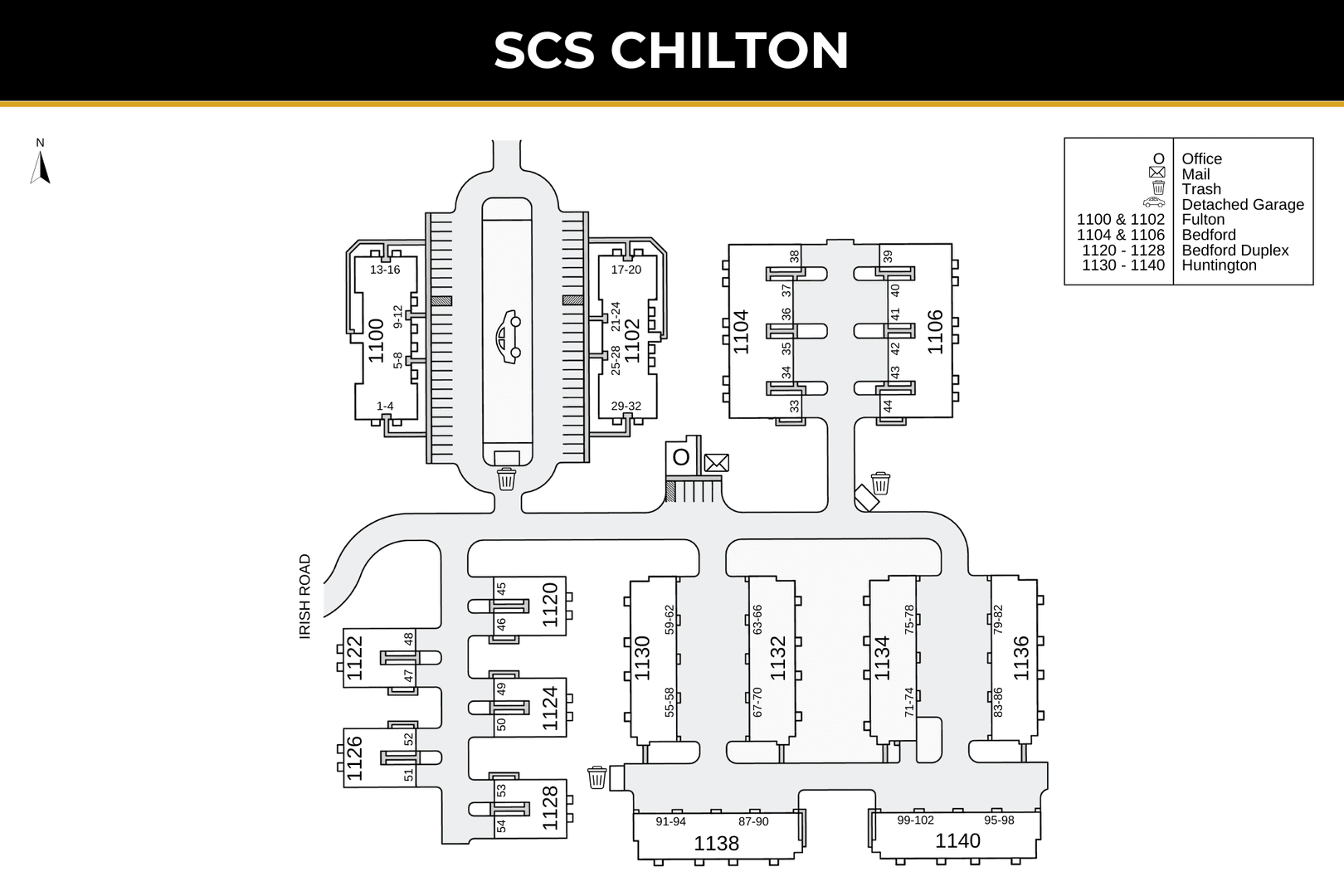 Chilton Apartment: 1110 S. Irish Road