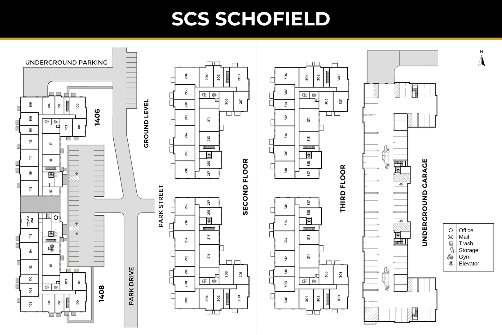Schofield Apartment: 1408 Park Drive