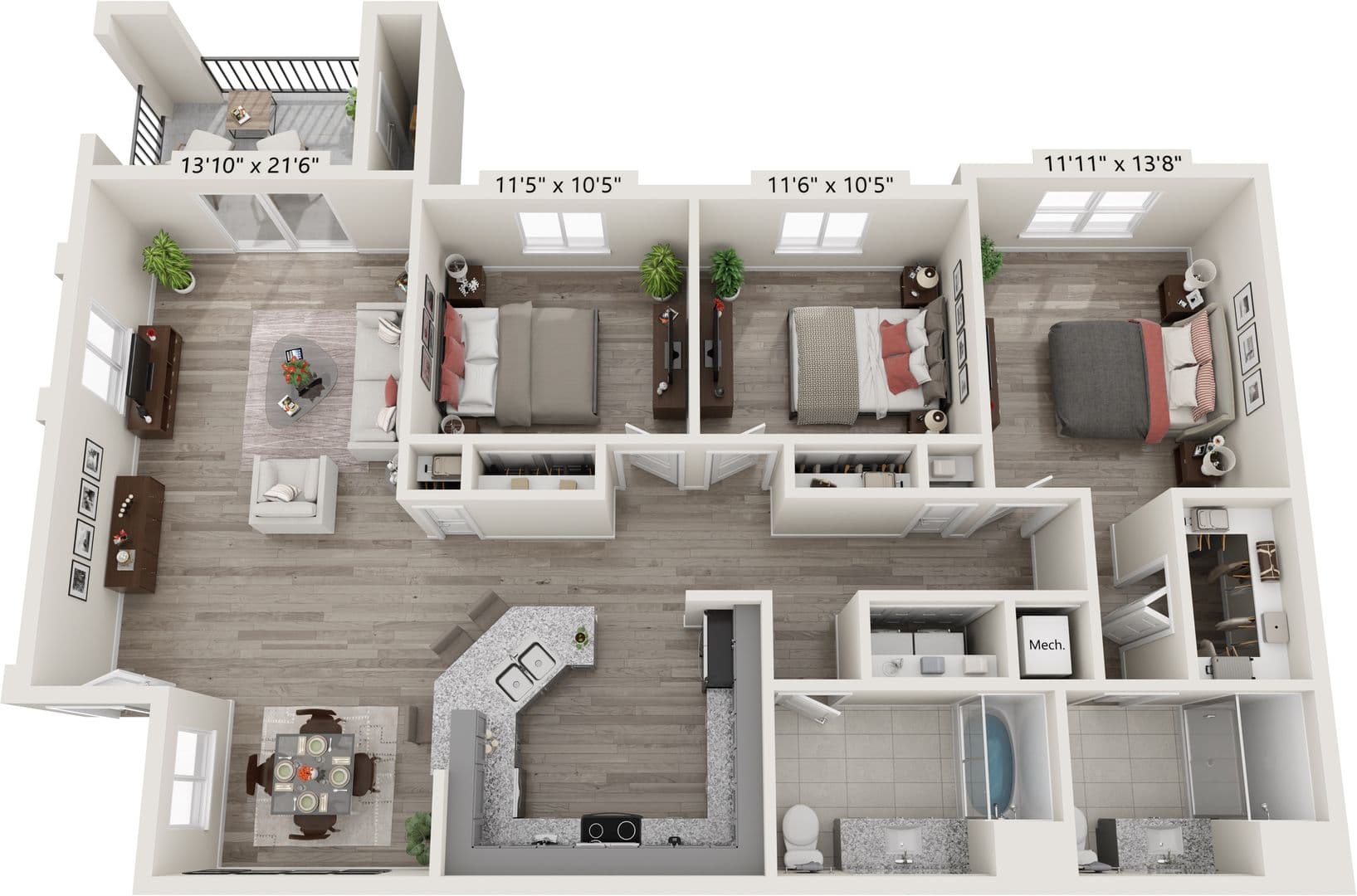 Fresno Apartment: 6338 N Cecelia Ave