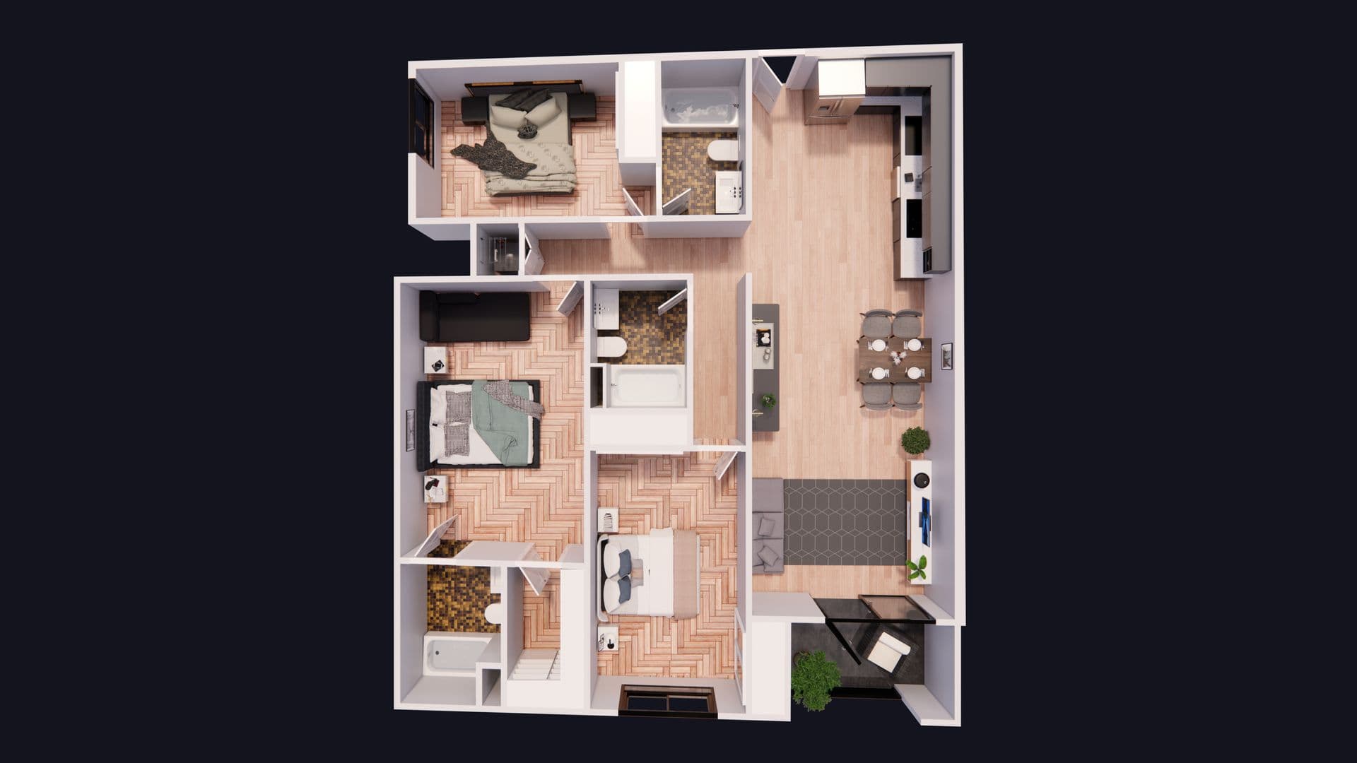 Los Angeles Apartment: 1507 Hi Point Street