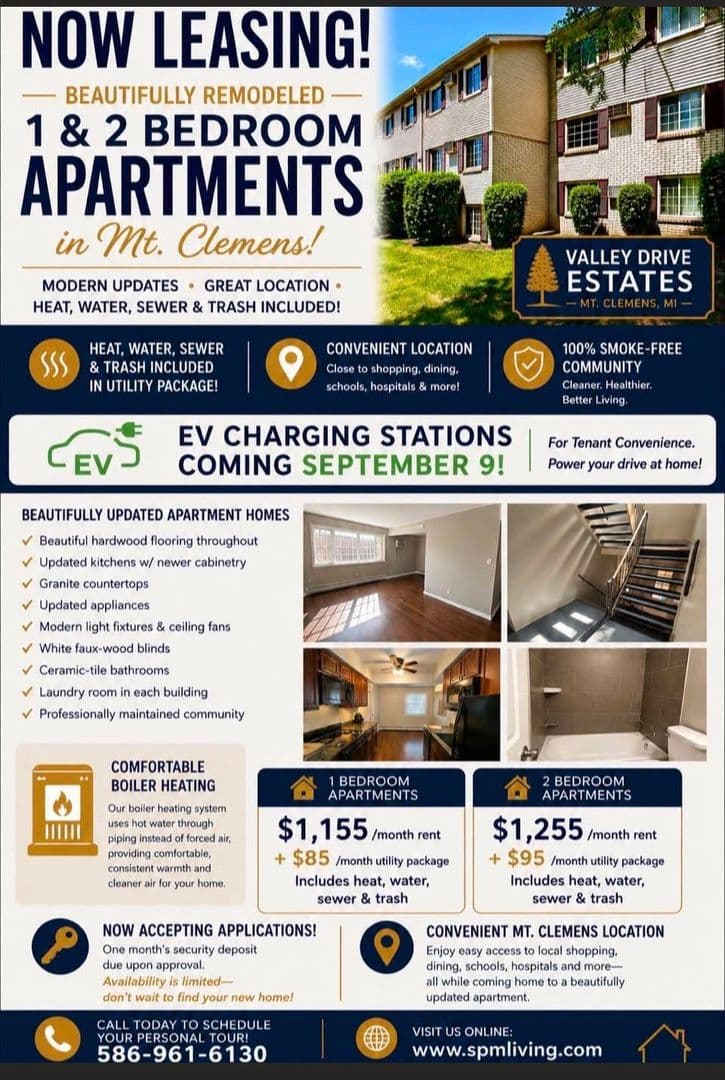 Mt.Clemens Apartment: 1 Valley Drive