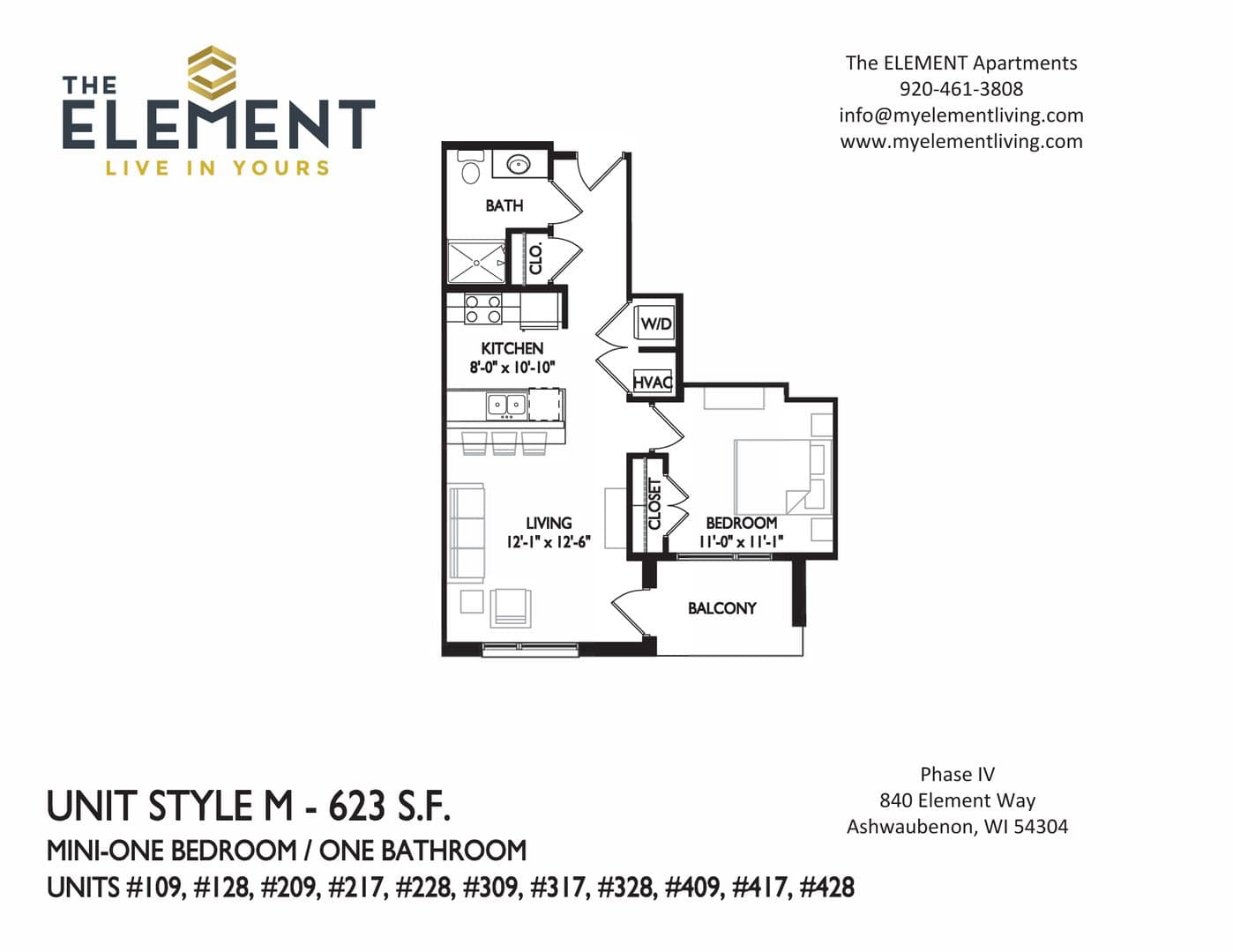 Ashwaubenon Apartment: 840 Element Way