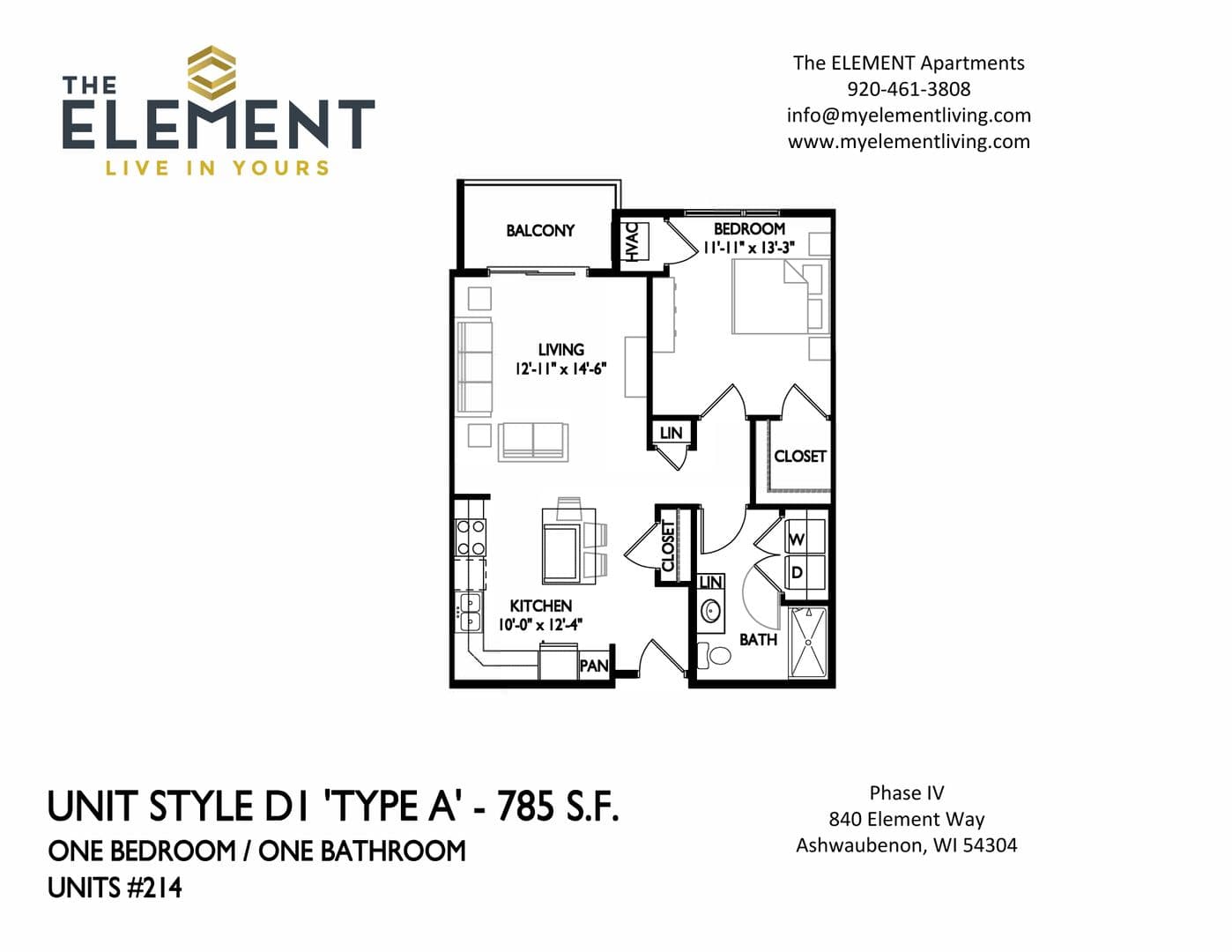 Ashwaubenon Apartment: 840 Element Way