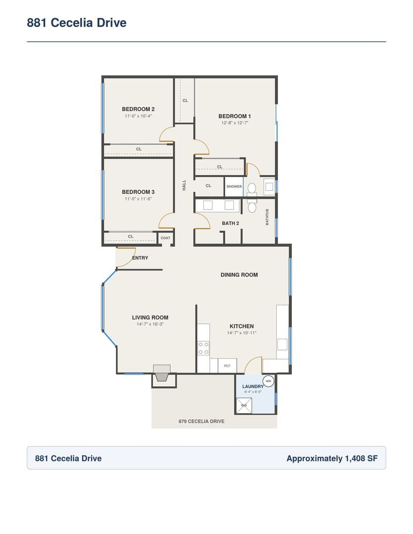 Glen Ellen House: 881 Cecelia Drive