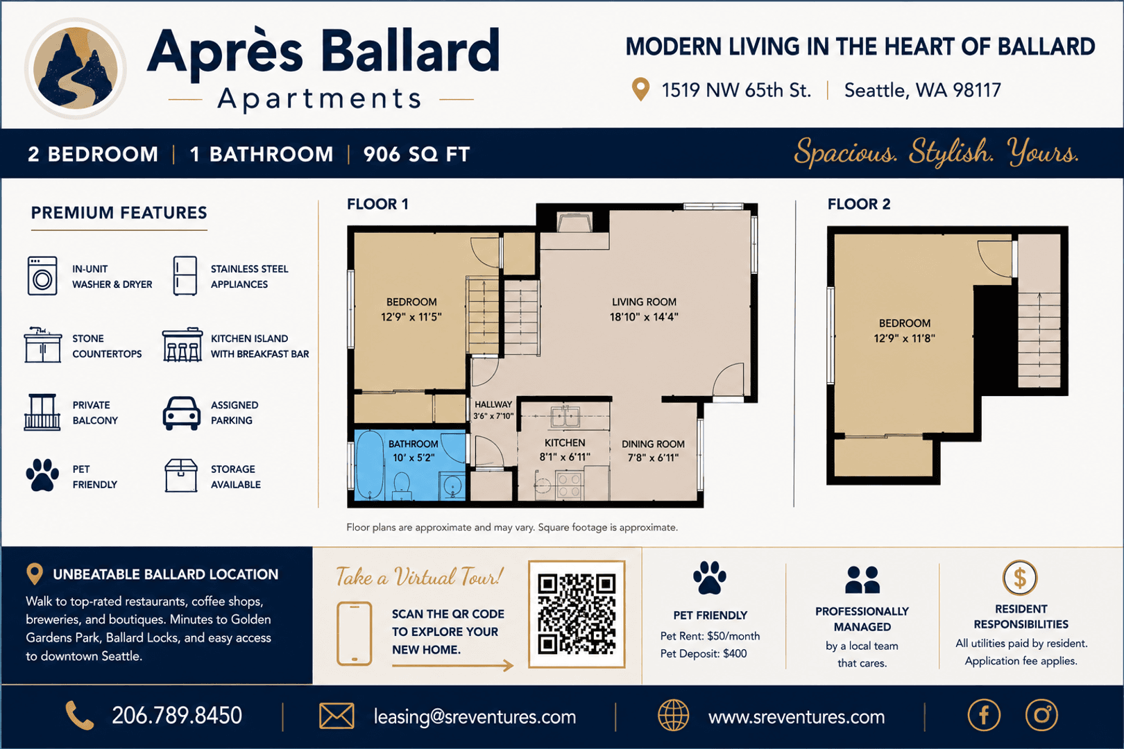 Seattle Apartment: 1519 NW 65th St
