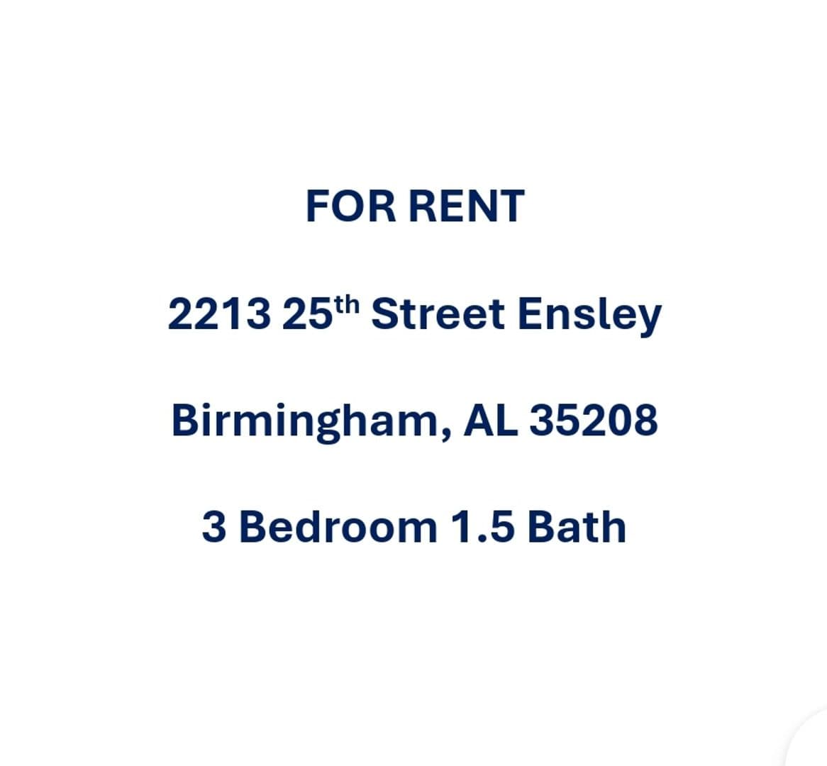Birmingham House: 2213 25th Street Ensley