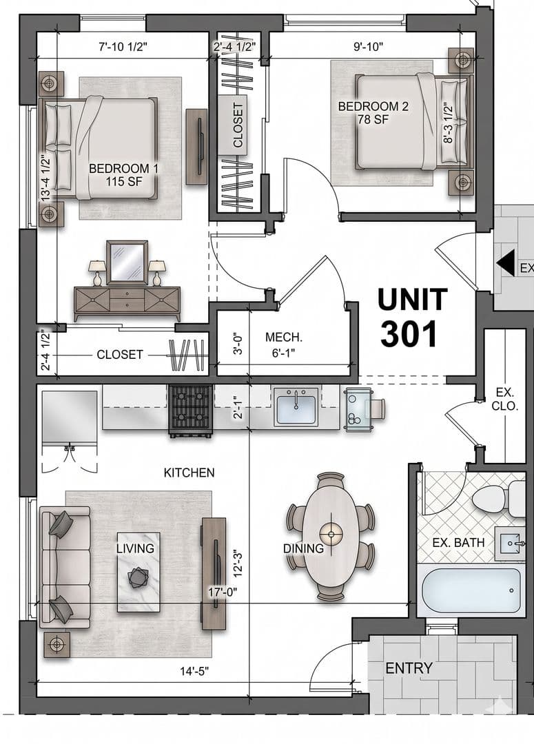 Washington Apartment: 525 7th Street, NE