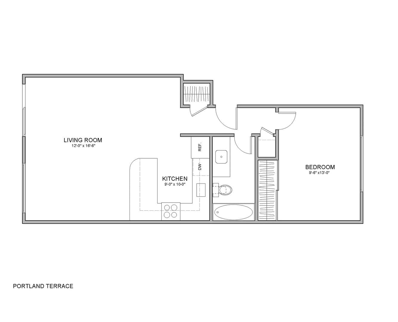 Portland Apartment: 1402-1422 SW Hall St