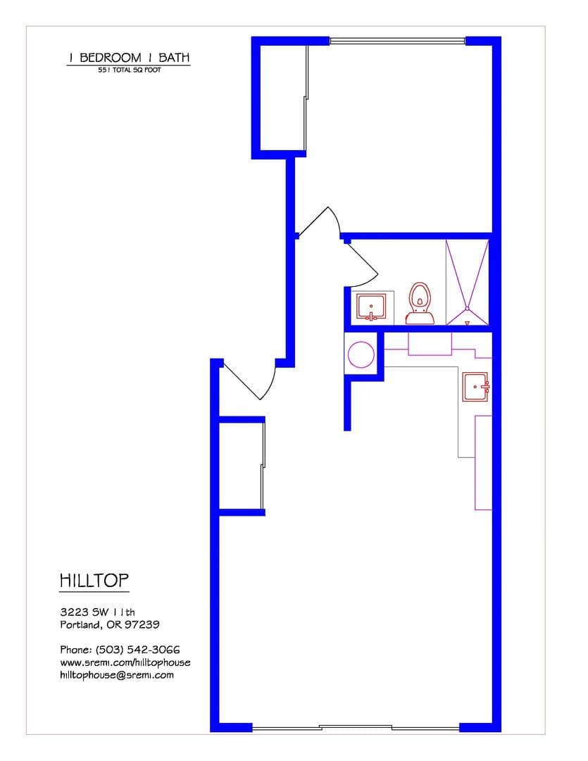 Portland Apartment: 3223 SW 11th Ave