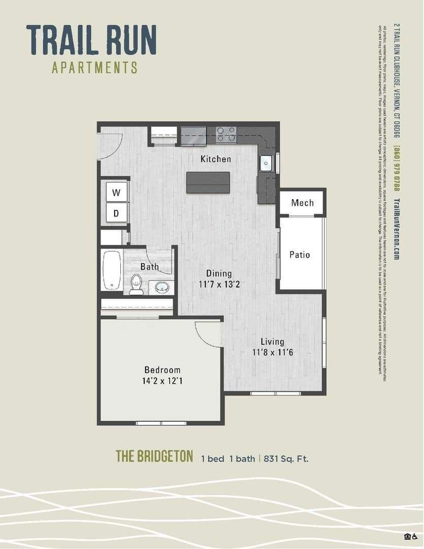 Vernon Apartment: 2 Trail Run, Clubhouse