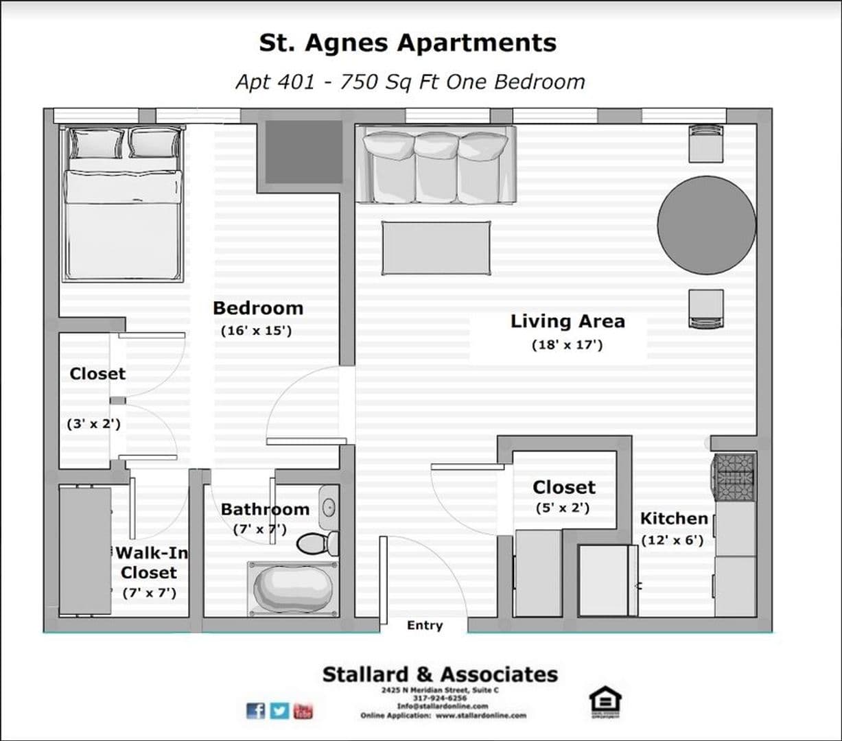 INDIANAPOLIS Apartment: 1350 N MERIDIAN STREET