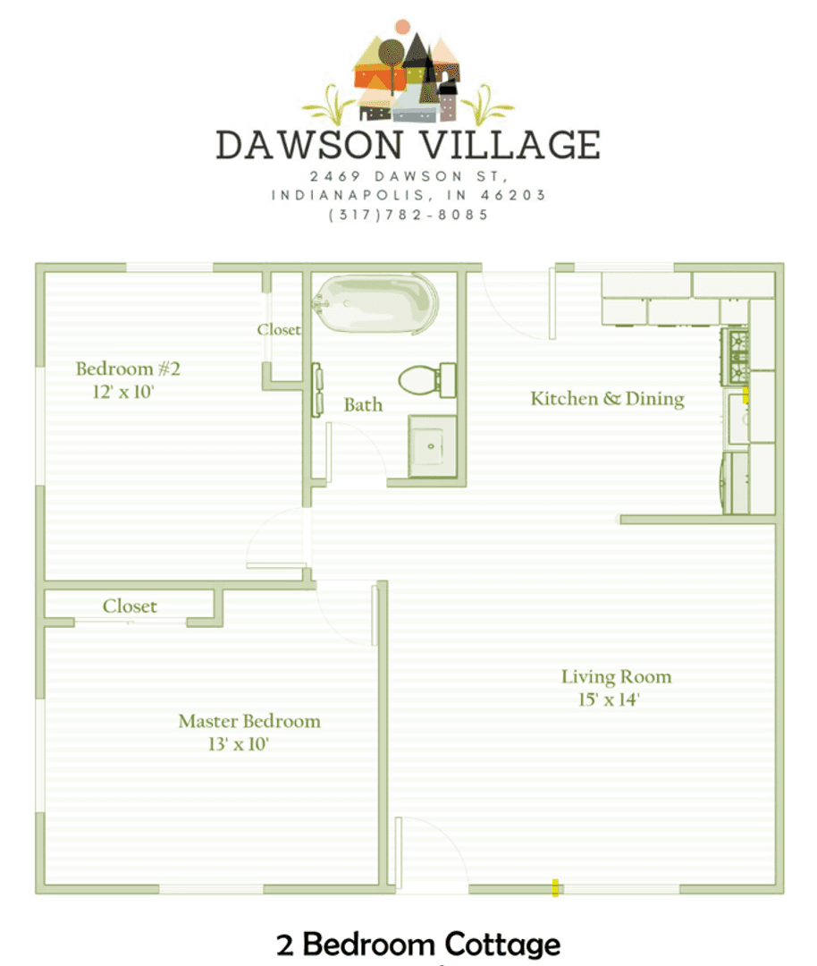 INDIANAPOLIS Apartment: 2471 S DAWSON STREET