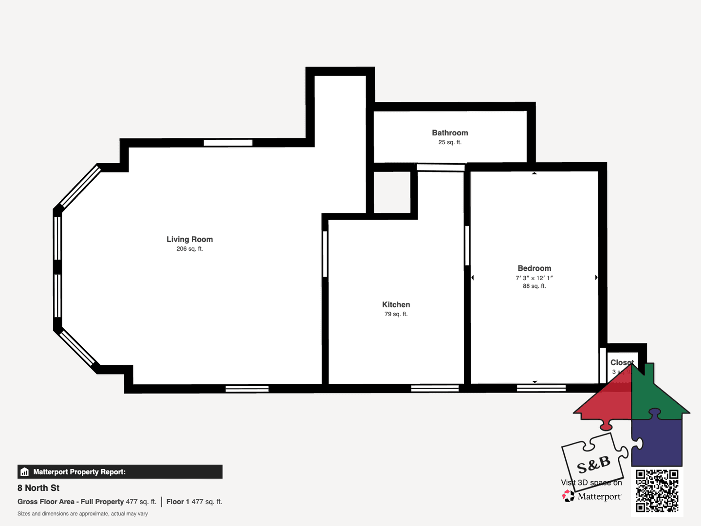 Barre Apartment: 8 North St